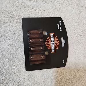 Harley-Davidson Brown Leather Cuff